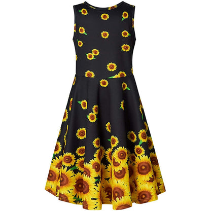 Sonnenblume Lustiges Mädchenkleid