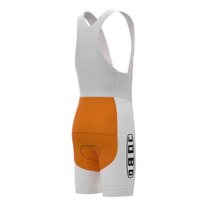 JOBO Orange Vintage Cycling Bib Shorts