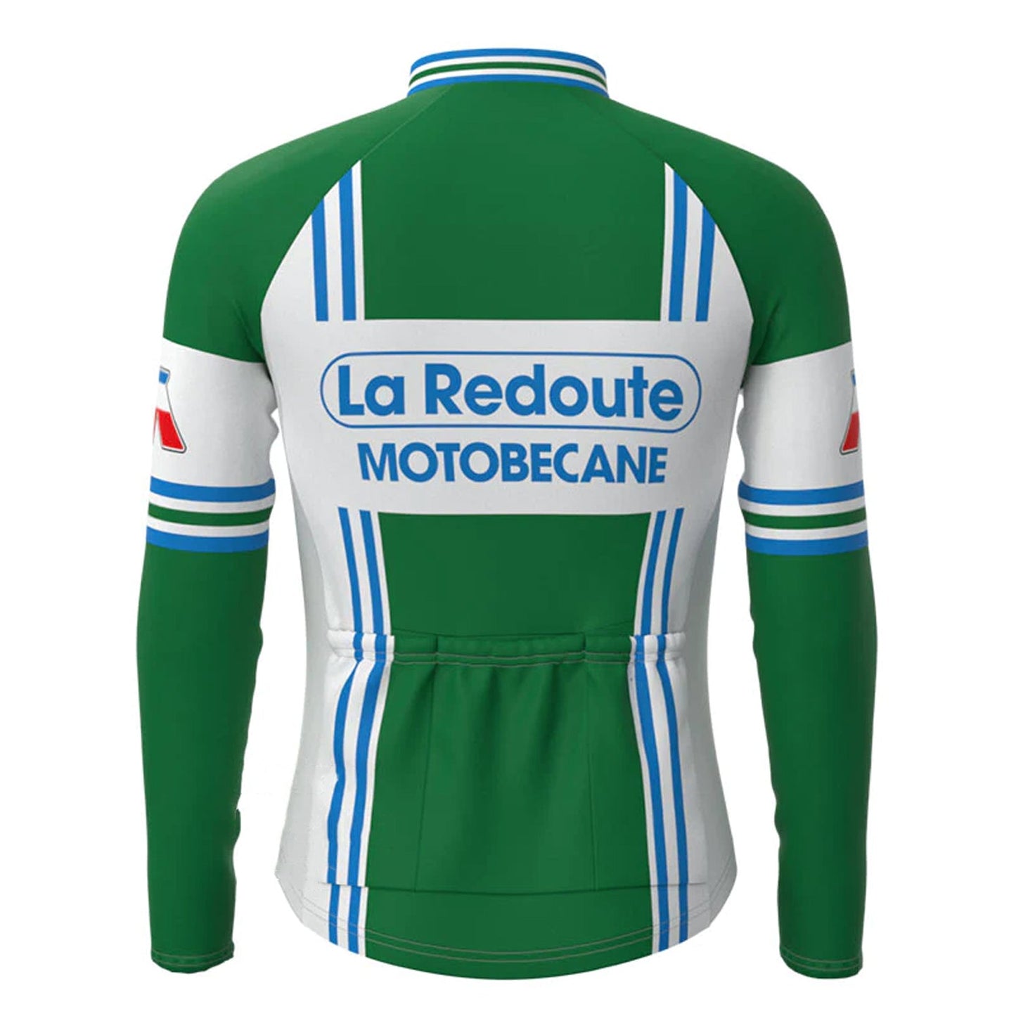 La Redoute – Grünes, langärmliges Vintage-Radsport-Trikot