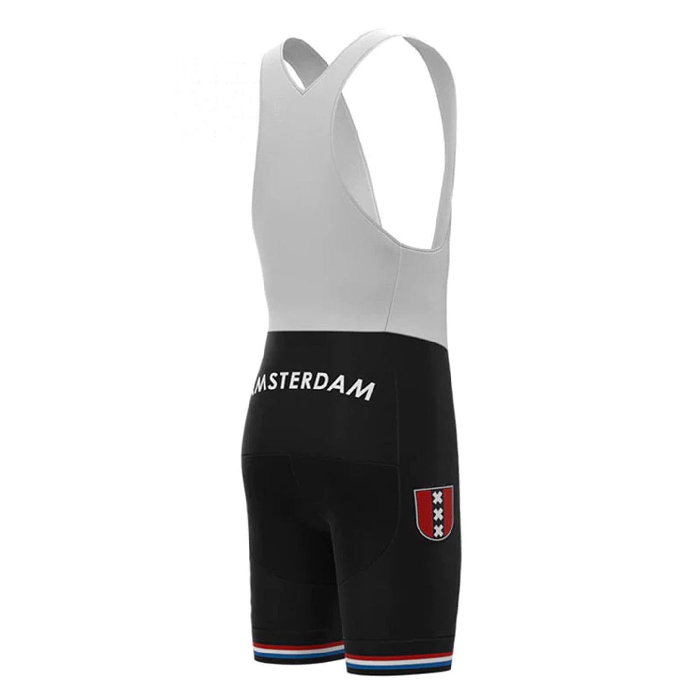 Amsterdam Zwarte Vintage Fietsbroek met Bib 