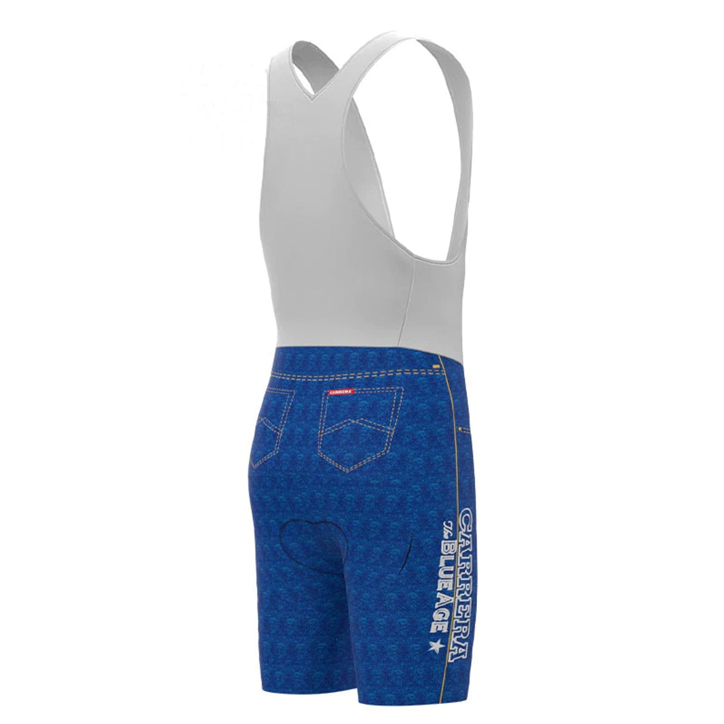 CARRERA Blaue Vintage-Radsport-Trägershorts 