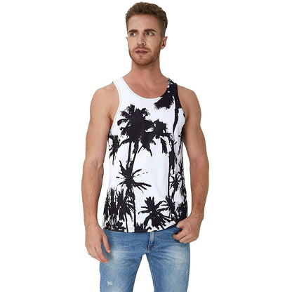 Palmboom Wit Grappig Tanktopje