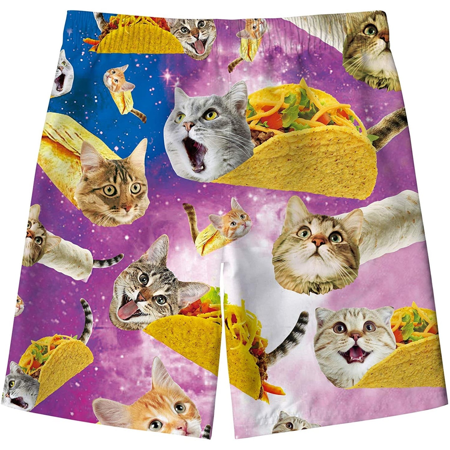 Badehose für Jungen mit lustigem Taco-Cat-Motiv