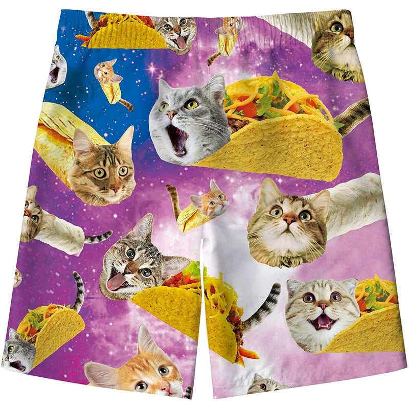 Taco Cat Funny Boy Swim Trunk