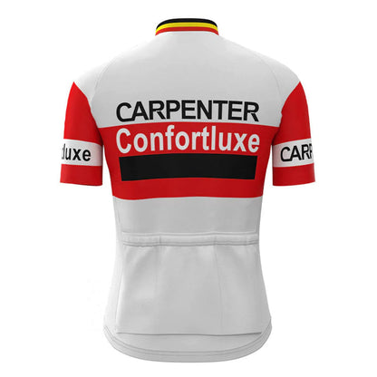 Carpenter Confortluxe Flandria Wit Vintage Korte Mouw Fietsshirt Top