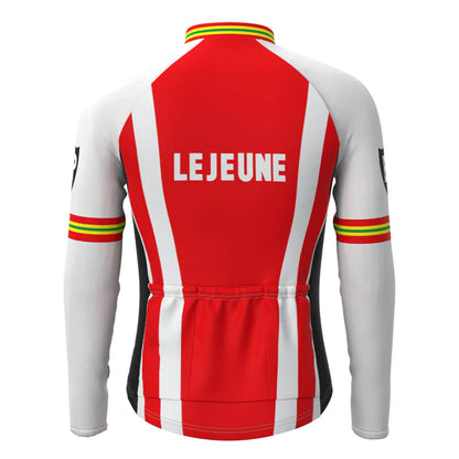 Lejeune BP Rood Vintage Lange Mouw Fietsshirt Top