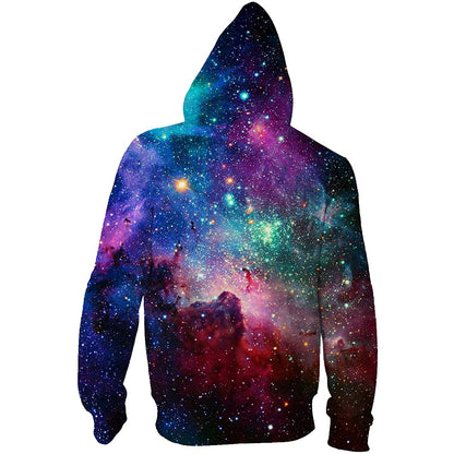 Nebula Star Zip Up Hoodie