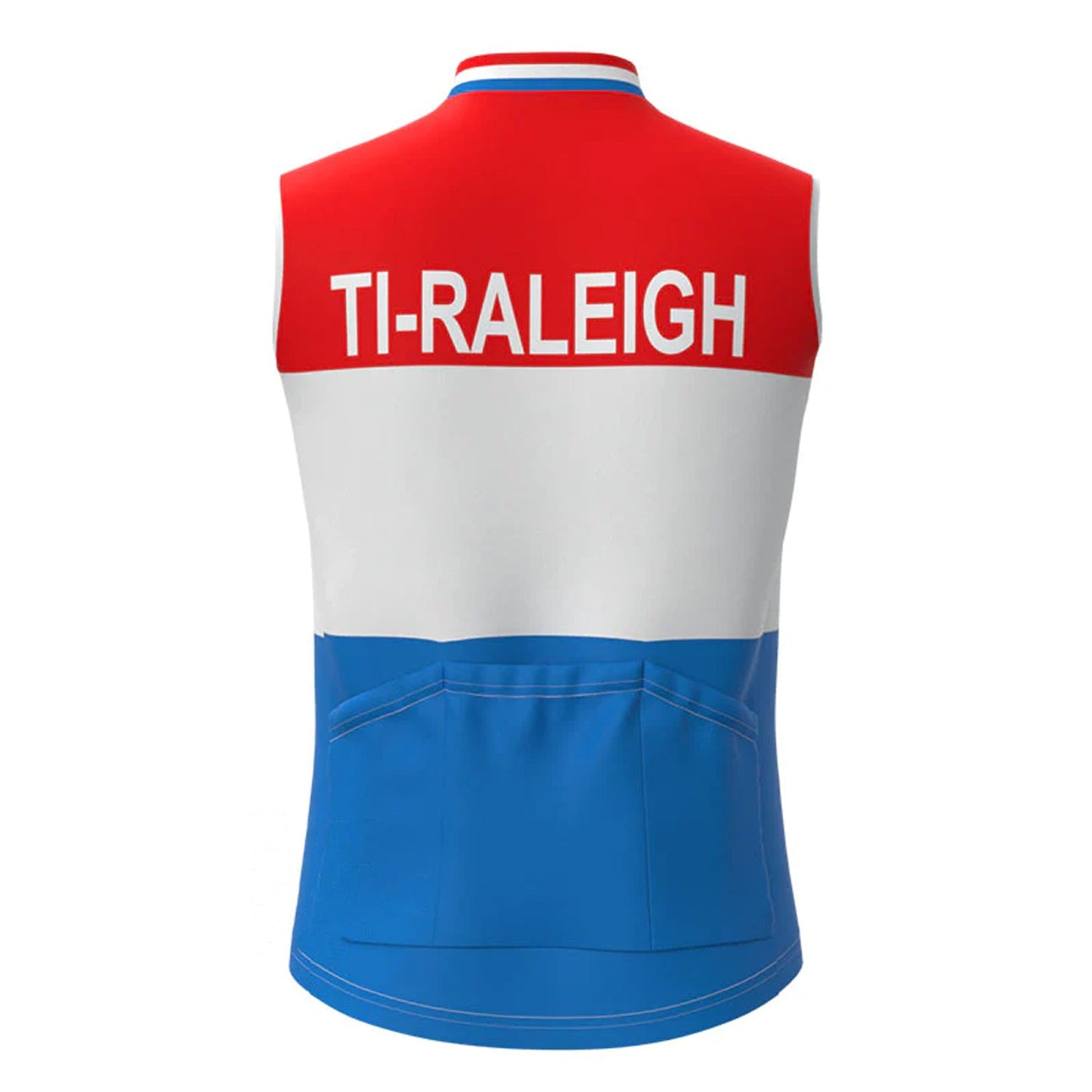 TI Raleigh Rood Wit Blauw Retro MTB Fietsvest