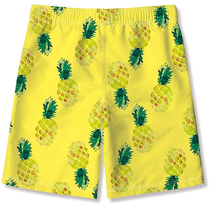 Gele ananas grappige jongens zwembroek