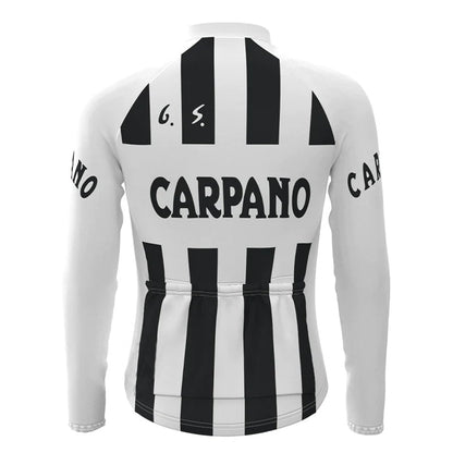 Carpano Wit Lange Mouw Fietsshirt Bijpassende Set