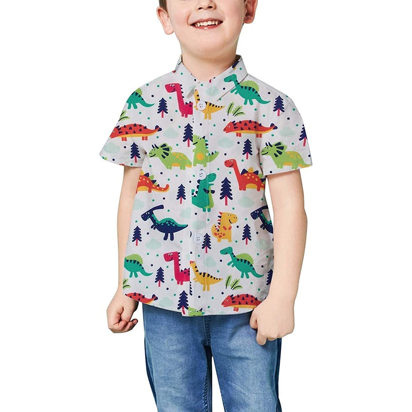 Leuke dinosaurus grappige peuter Hawaiiaanse shirt