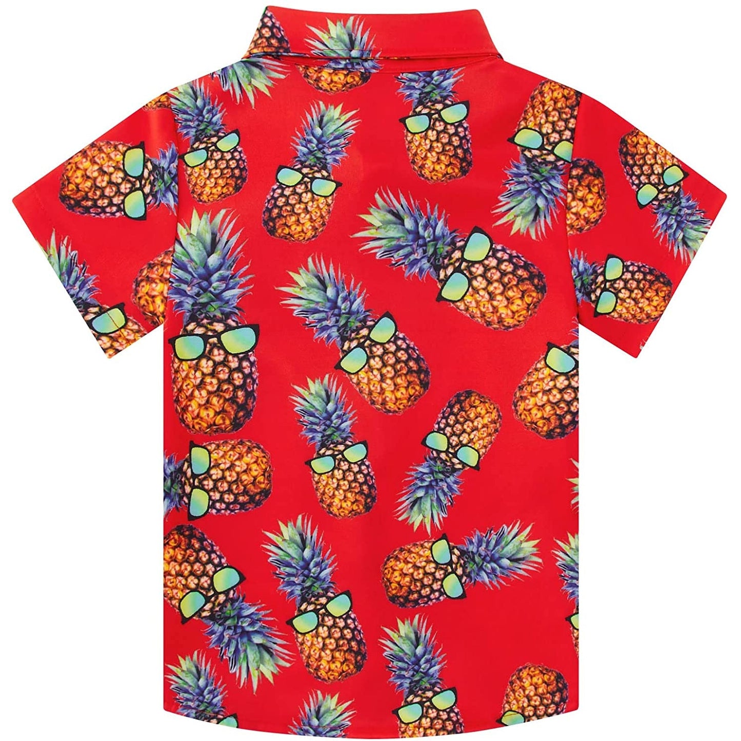 Ananas Rot Lustiges Kleinkind Hawaiihemd