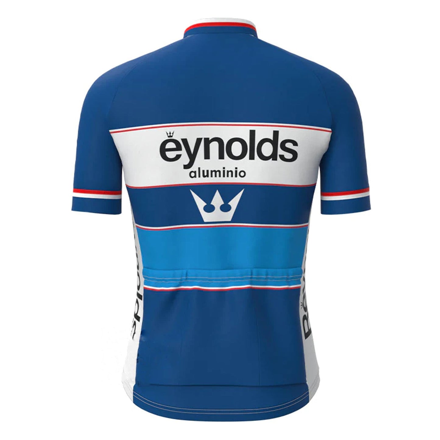 Reynolds Blue Vintage Korte Mouw Fietsshirt Top