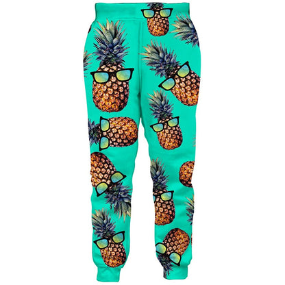 Groene zonnebril ananas grappige joggingbroek