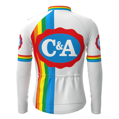 C&amp;A Rainbow Vintage Lange Mouw Fietsshirt Top