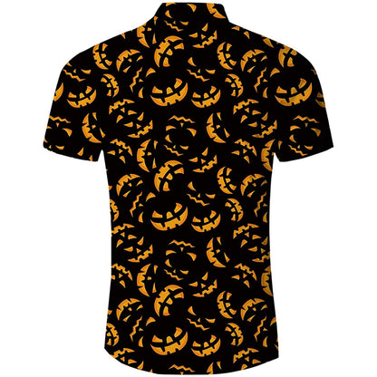 Pompoen Halloween Grappig Hawaiiaans Shirt