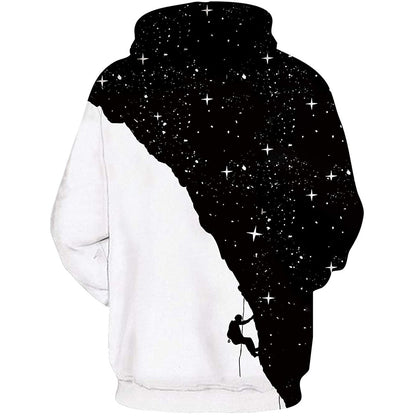 Galaxy Klettern Berg Lustige Hoodie