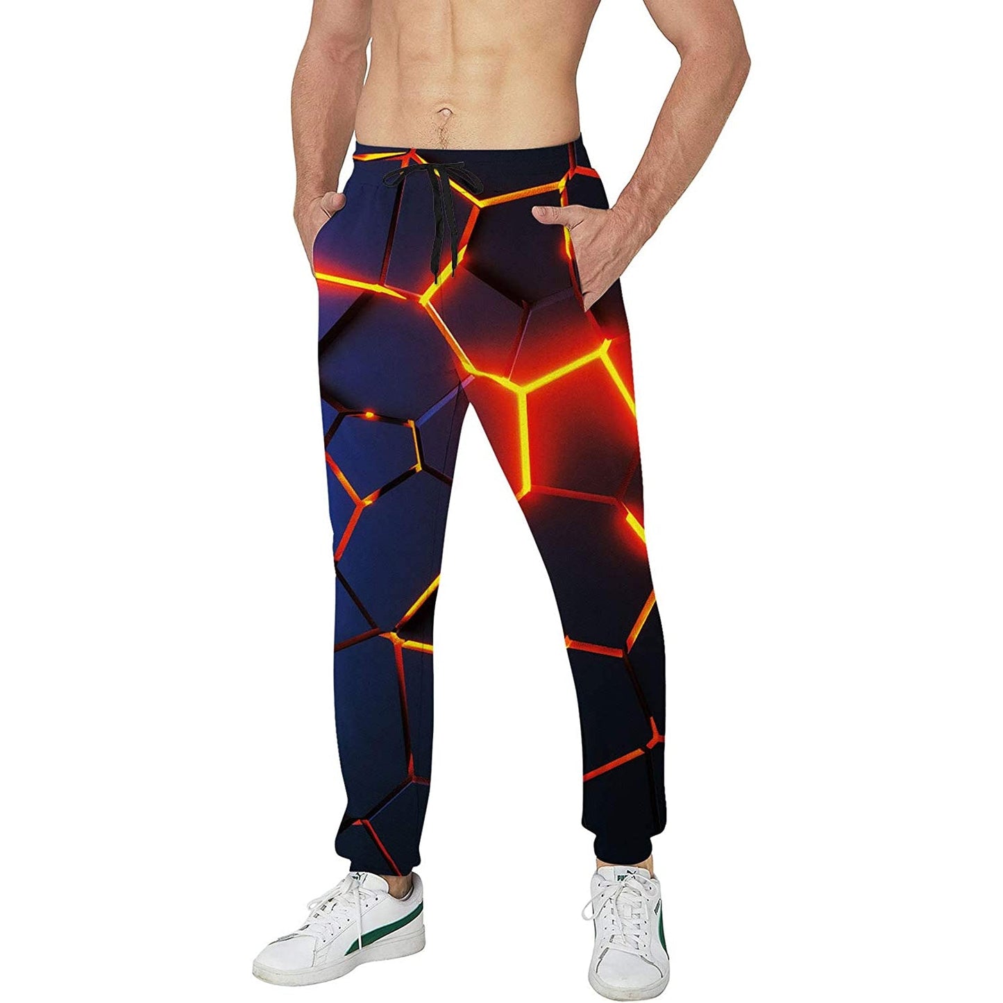 Crack Geometrische Grappige Joggingbroek