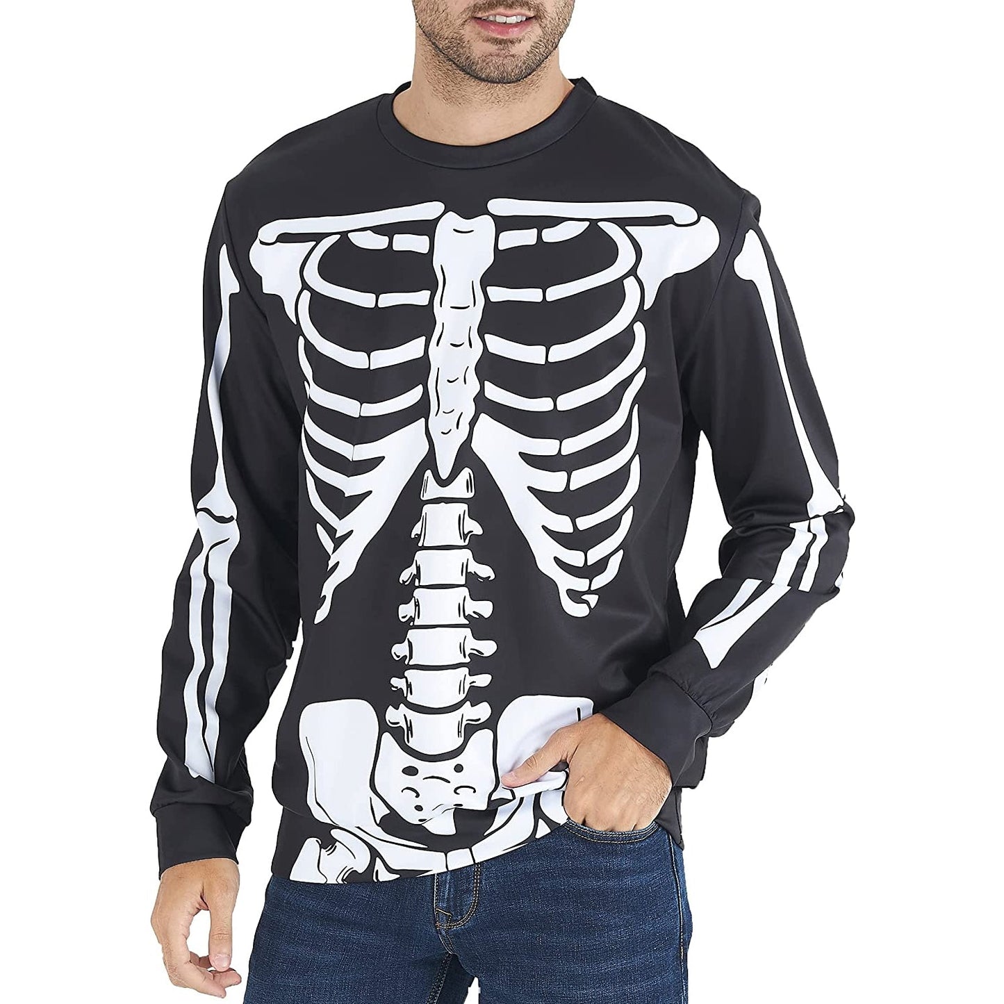 Skeleton Halloween Ugly Christmas Sweater