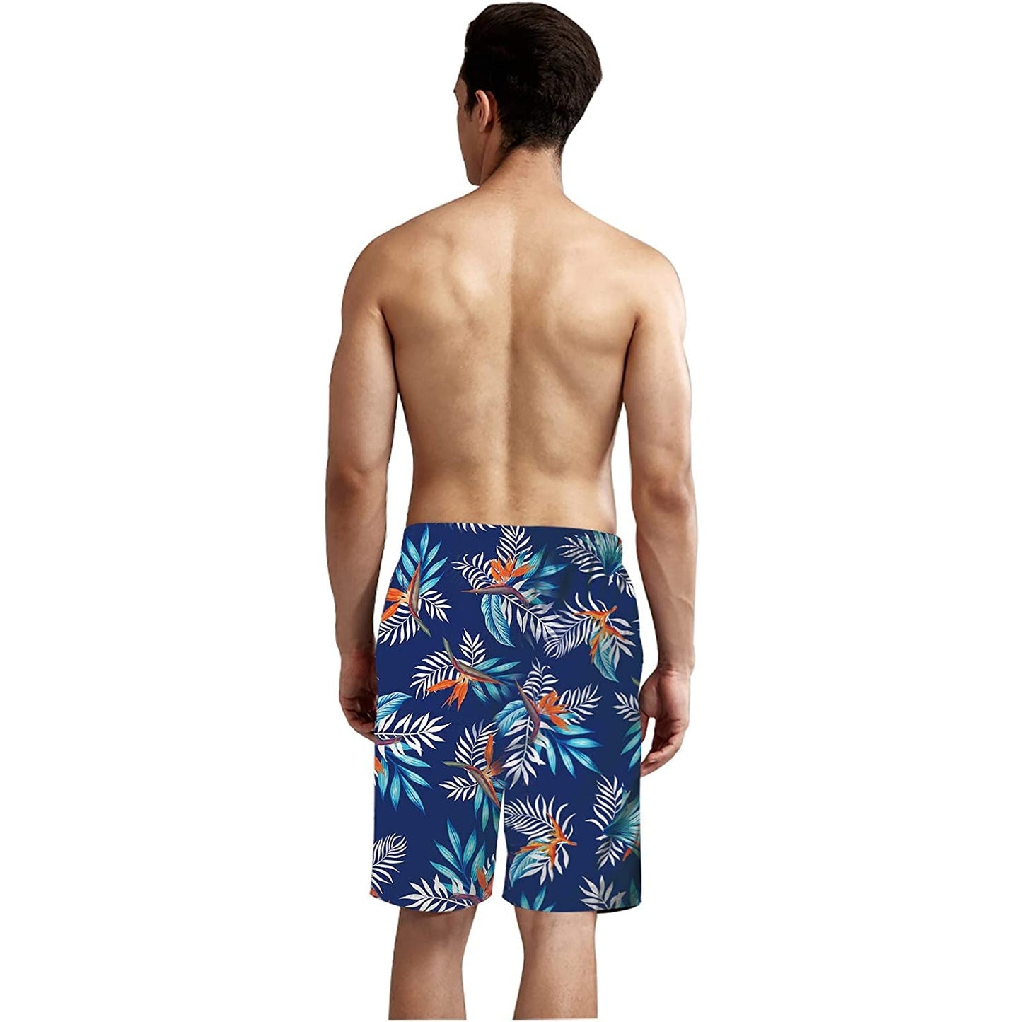 Tropical Leaf Funny Swim Trunks