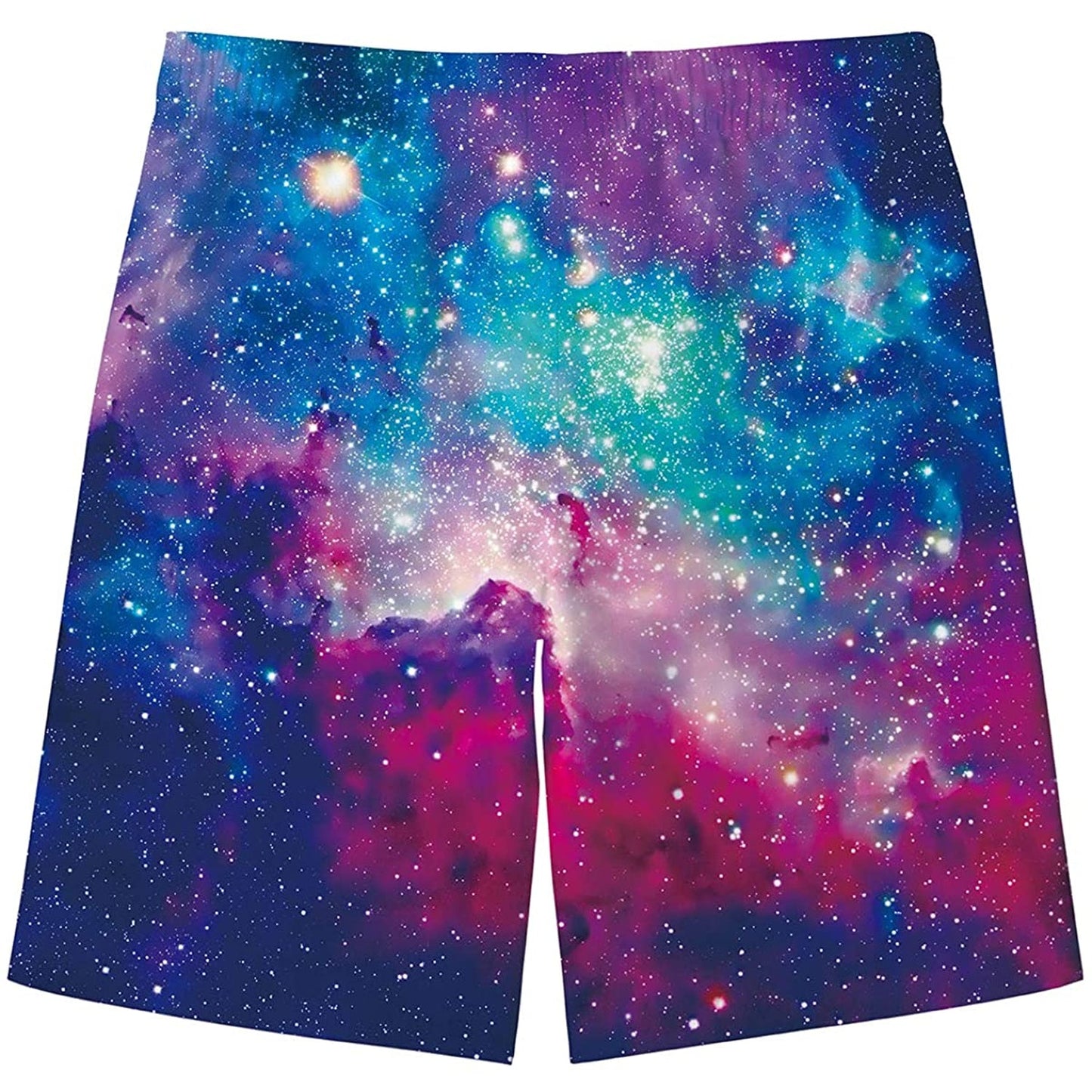 Badehose für Jungen mit lustigem Galaxy-Motiv, Weinrot