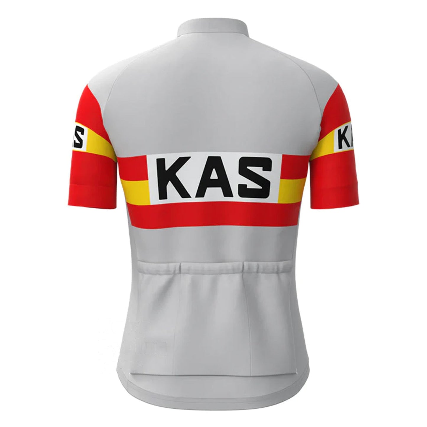 KAS Grijs Korte Mouw Vintage Fietsshirt Top