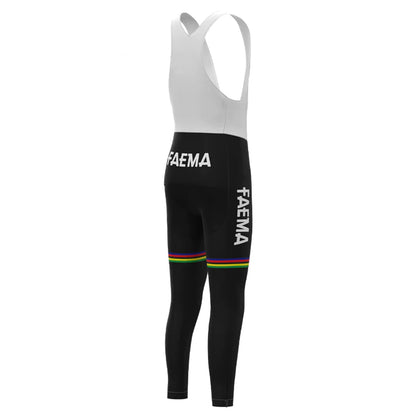 Faema – Passendes Set aus langärmeligem Radtrikot in Weiß