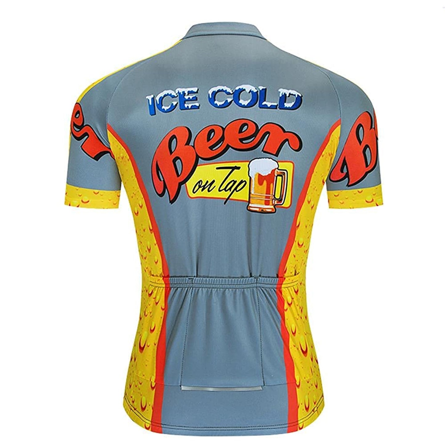 Ice Cold Beer Heren Grappig MTB Korte Mouw Fietsshirt Top