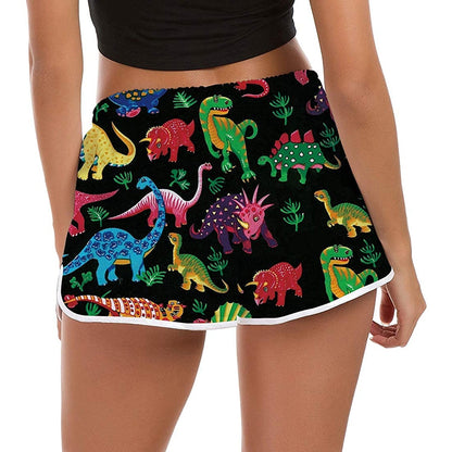 Dinosaurussen Grappige Board Shorts voor Vrouwen