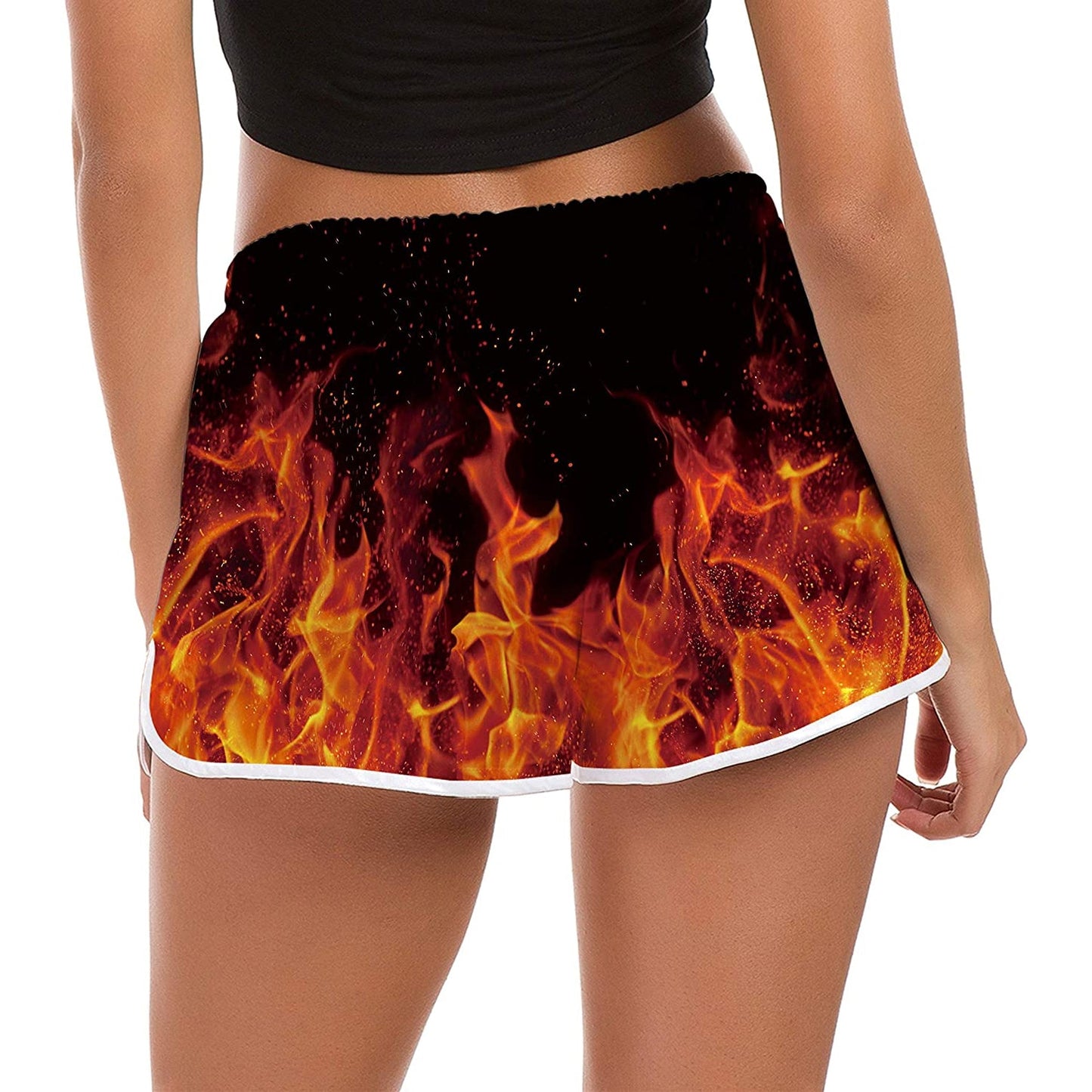 Flame Funny Board Shorts voor dames