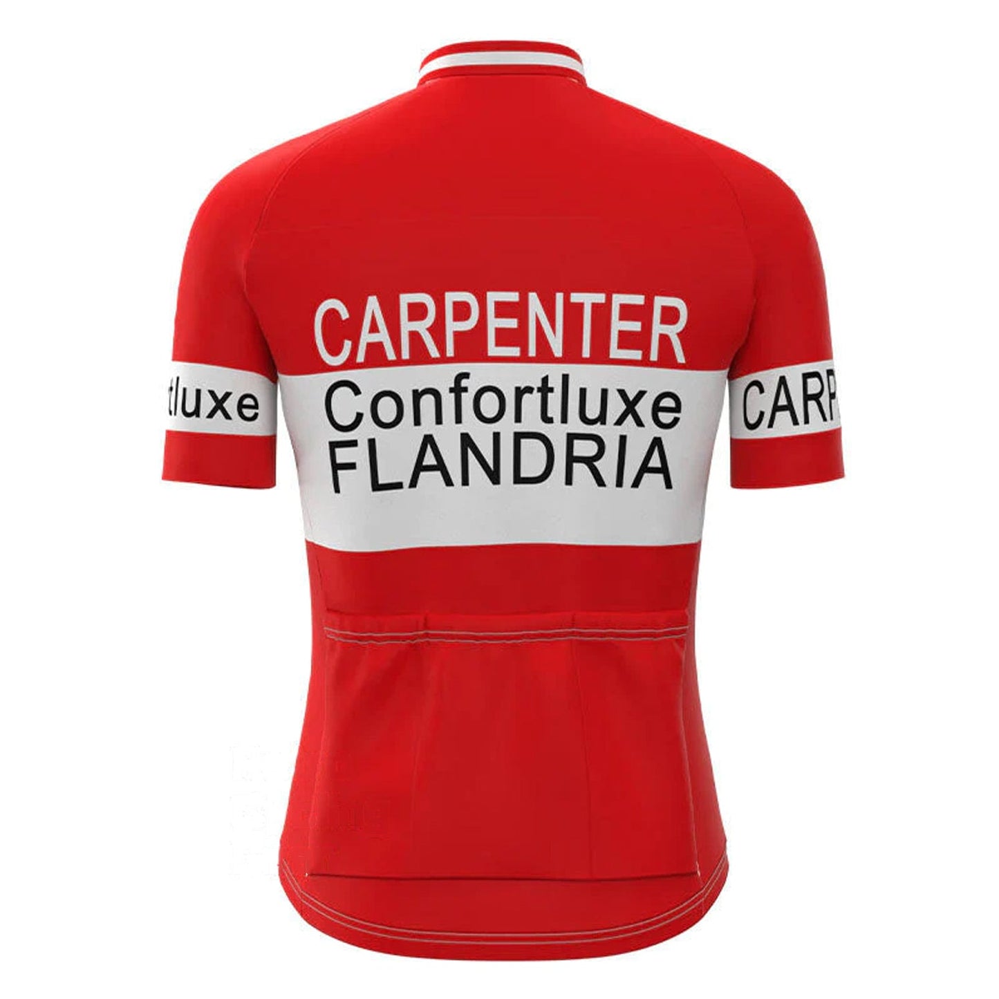 Carpenter Confortluxe Flandria Rood Vintage Korte Mouw Fietsshirt Top