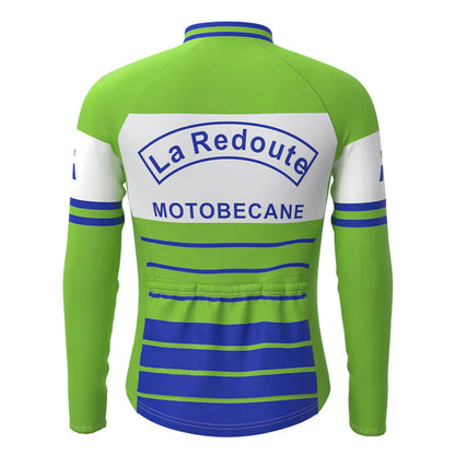 La Redoute – Grünes, langärmliges Vintage-Radsport-Trikot