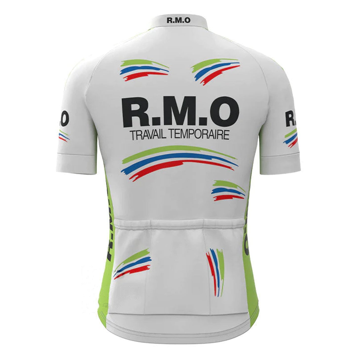 RMO Wit Vintage Korte Mouw Fietsshirt Top