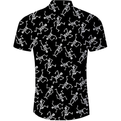 Skelet Grappig Hawaiiaans Shirt