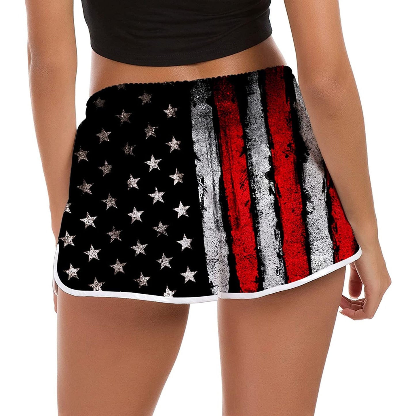 Verf Amerikaanse vlag grappige boardshorts voor vrouwen