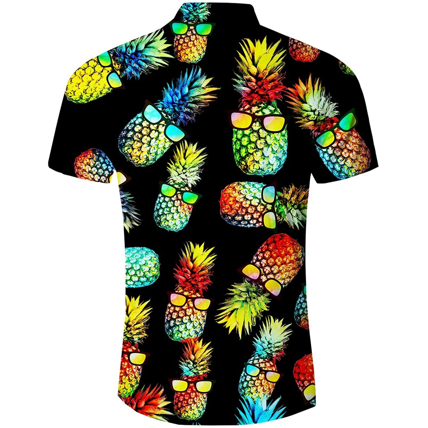 Zwarte zonnebril ananas grappig Hawaiiaans shirt