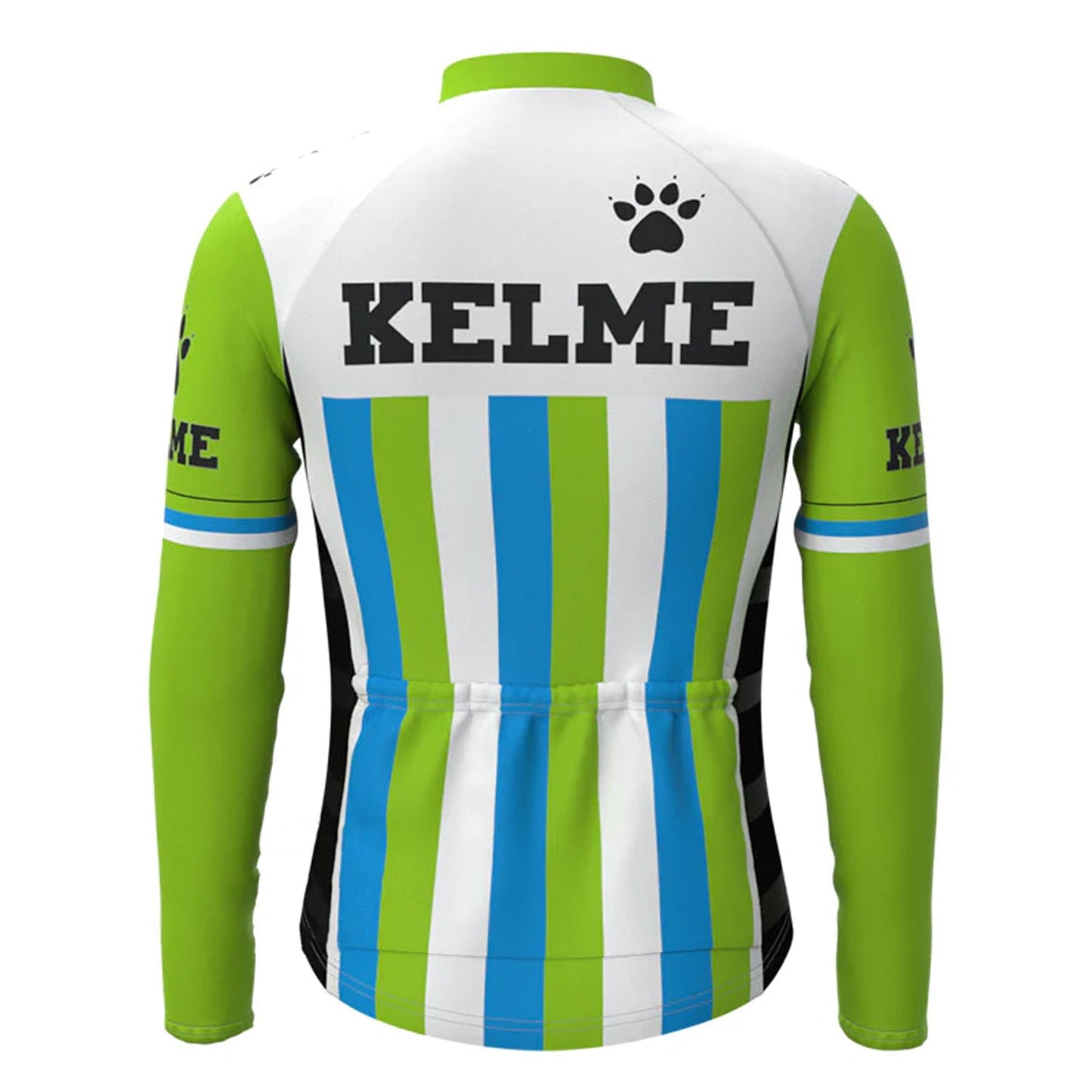 Kelme Green Vintage Lange Mouw Fietsshirt Top