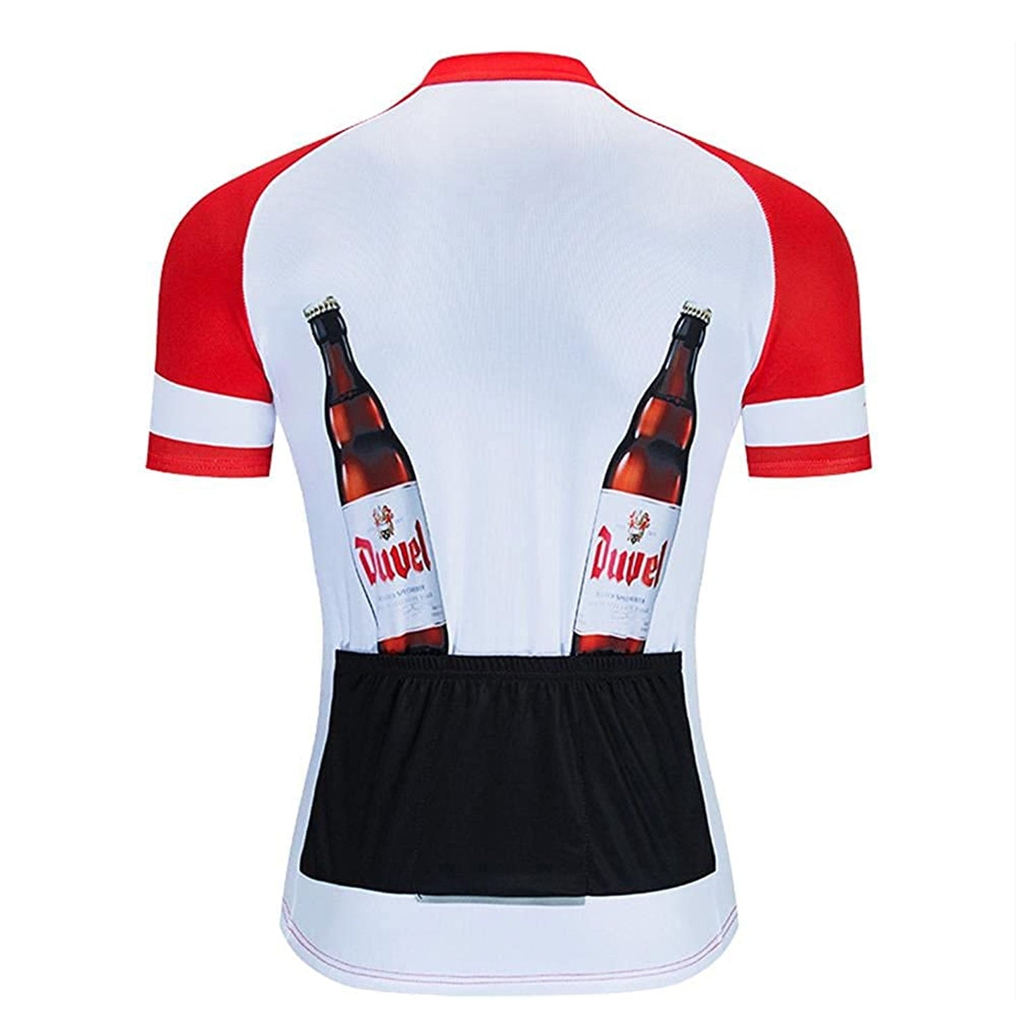 Bier Duvel Rood Heren Grappig MTB Korte Mouw Fietsshirt Top