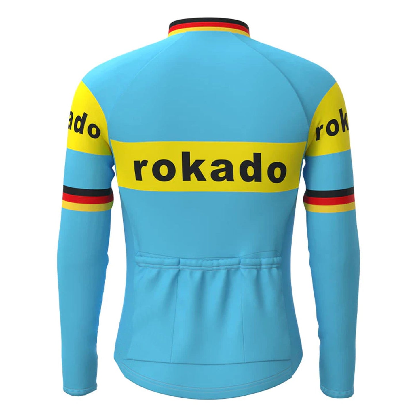 Rokado Blue Vintage Lange Mouw Fietsshirt Top