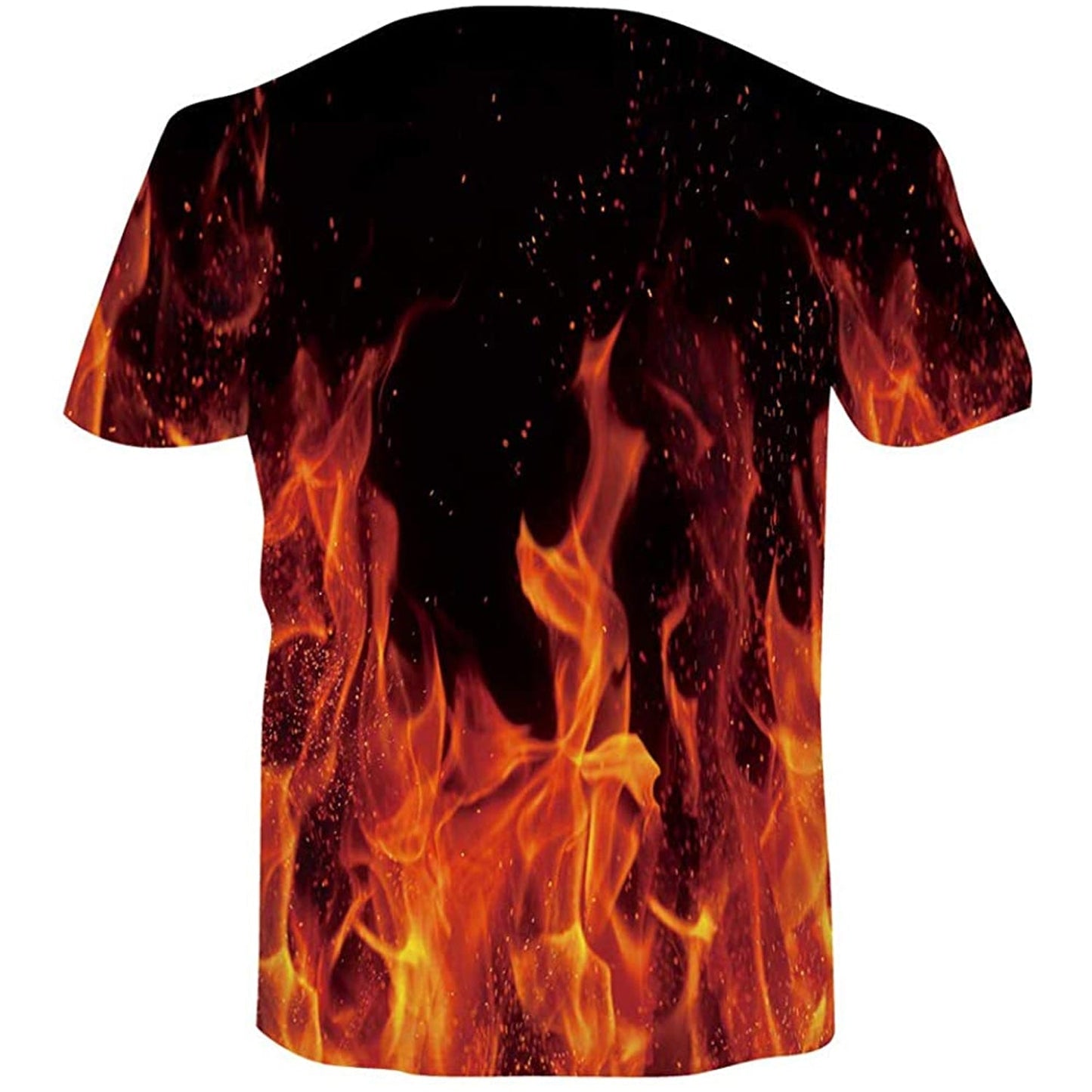 Lustiges T-Shirt mit Flammenmotiv