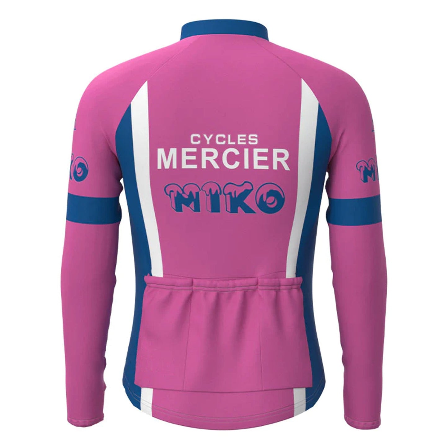 Miko Mercier Vivagel Lila Vintage Langarm-Radtrikot