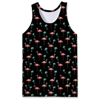 Palmboom Flamingo Grappig Tanktopje