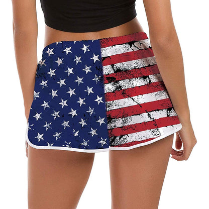 Amerikaanse vlag grappige boardshorts voor vrouwen