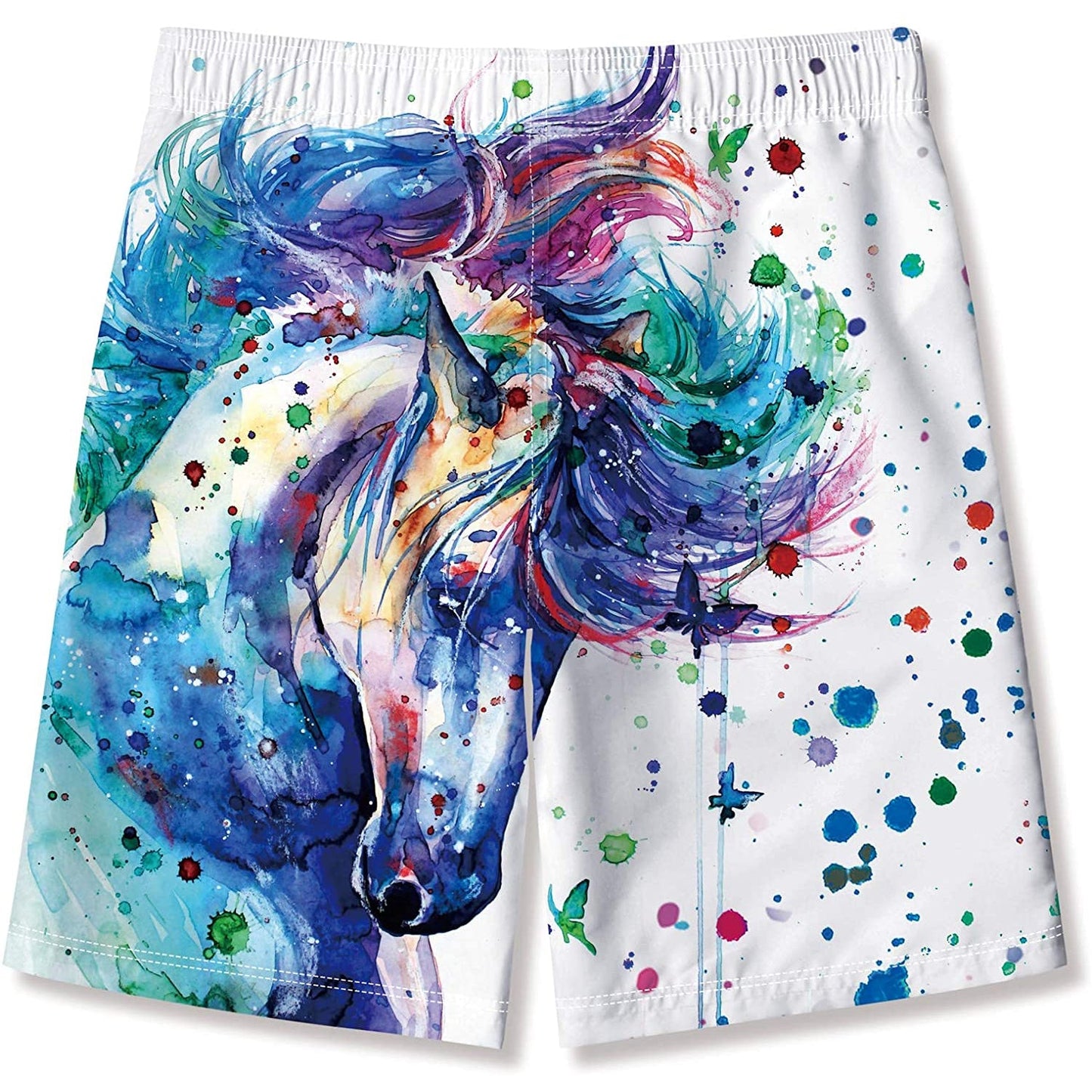 Splash Paint Horse Lustige Jungen Badehose