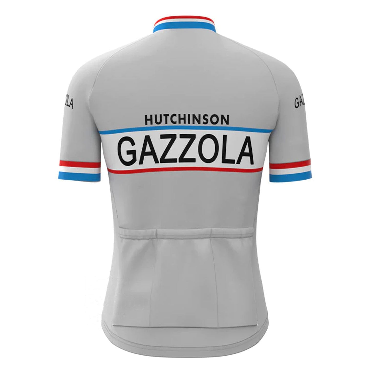 Gazzola Grijs Vintage Korte Mouw Fietsshirt Top