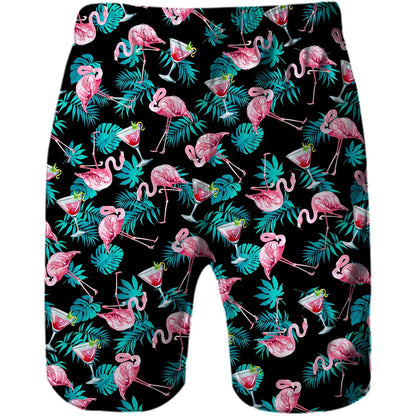 Roze Flamingo Grappige Zwembroek