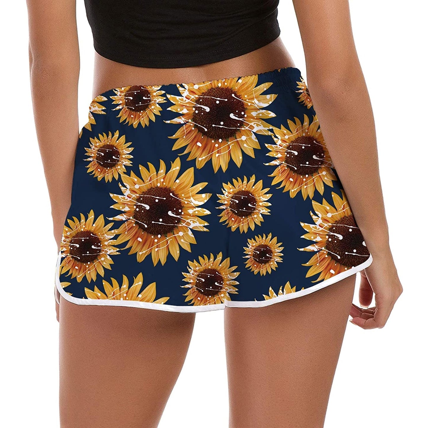 Zonnebloem Grappige Board Shorts voor Vrouwen