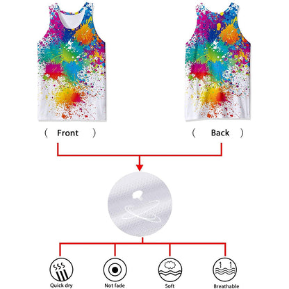 Spray Paint Splatter Funny Tank Top