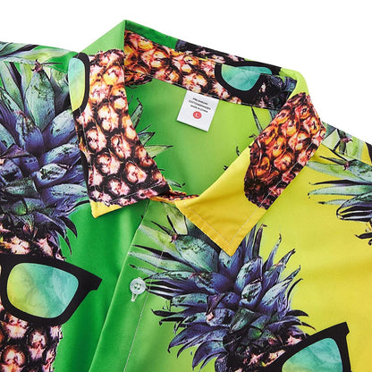 Colorful Sunglasses Pineapple Funny Hawaiian Shirt