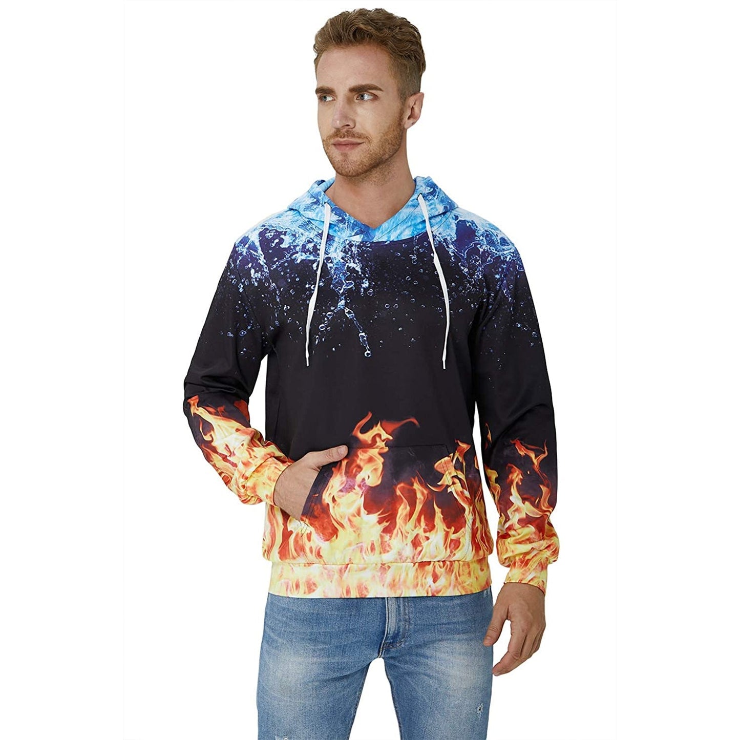 Lustiger Kapuzenpullover „Ice &amp; Fire“